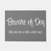 "Passen Sie vom Hund" Fußmatte auf (Vorderseite)