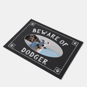 Passen Sie vom Hundenamen - Foto auf Fußmatte (Schrägansicht)