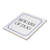 Passen Sie vom Hundezeichen auf Fliese (Seite)