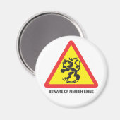 Passen Sie vom Löwe-Magneten auf Magnet (Vorderseite/Rückseite)