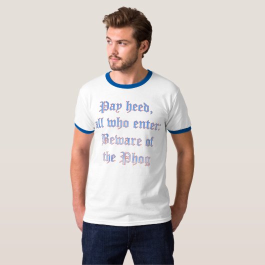 Passen Sie vom Phog auf T-Shirt (Vorne ganz)