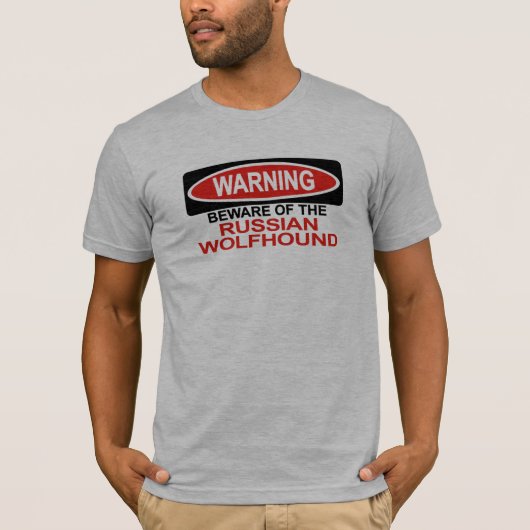 Passen Sie vom russischen Wolfhound auf T-Shirt (Vorderseite)