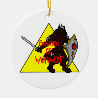 Passen Sie vom Werewolf auf Keramik Ornament