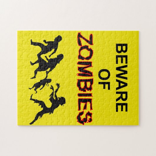 Passen Sie vom Zombie-Puzzlespiel auf Puzzle (Horizontal)