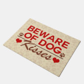 Passen Sie von den Hundeküssen auf Fußmatte (Schrägansicht)