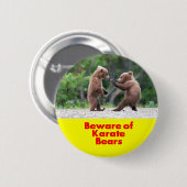 Passen Sie von den Karatebären auf Button (Vorne & Hinten)