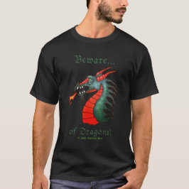 Passen Sie von den mittelalterlichen Drachen auf T-Shirt