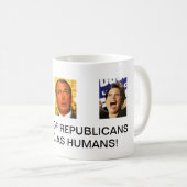 Passen Sie von den Republikanern auf, die als Kaffeetasse (VorderseiteRechts)