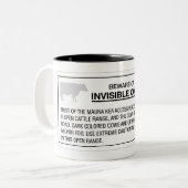 Passen Sie von den unsichtbaren Kühen, Zeichen, Zweifarbige Tasse (Vorderseite Links)