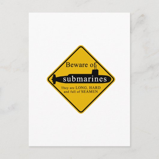Passen Sie von den Unterseebooten auf Postkarte (Vorderseite)