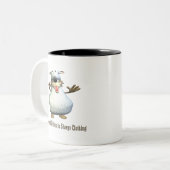 Passen Sie von den Wölfen auf Zweifarbige Tasse (Vorderseite Links)