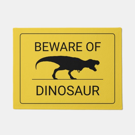 Passen Sie von der Dinosaurier-lustigen Fußmatte (Vorderseite)