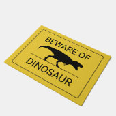 Passen Sie von der Dinosaurier-lustigen Fußmatte (Schrägansicht)