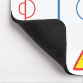 Passen Sie von der Löwe-Hockey-Eisbahn Mousepad au (Ecke)