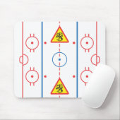 Passen Sie von der Löwe-Hockey-Eisbahn Mousepad au (Mit Mouse)