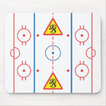 Passen Sie von der Löwe-Hockey-Eisbahn Mousepad au