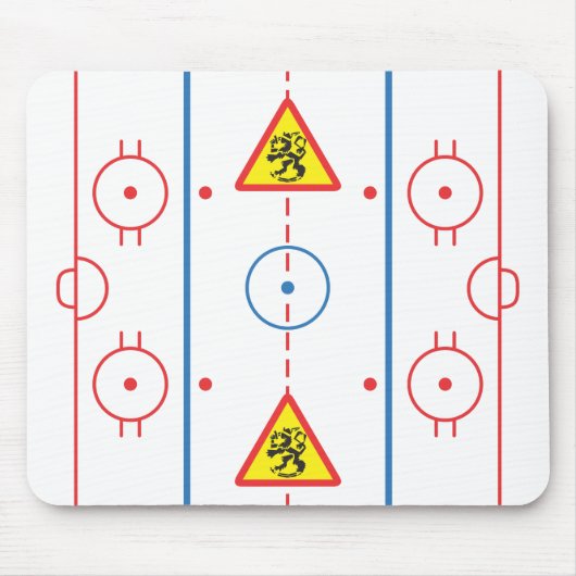 Passen Sie von der Löwe-Hockey-Eisbahn Mousepad au (Vorne)