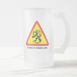 Passen Sie von der Löwe-mattierten GlasTasse auf Mattglas Bierglas