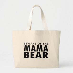 Passen Sie von der Mutter Bear auf Jumbo Stoffbeutel