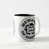 Passen Sie von der Roboter-Tasse auf Zweifarbige Tasse (VorderseiteRechts)