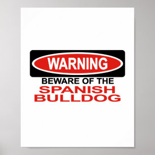 Passen Sie von der spanischen Bulldogge auf Poster