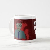 Passen Sie von der Valentine-Zombie-Tasse auf Kaffeetasse (Vorderseite Links)