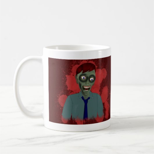 Passen Sie von der Valentine-Zombie-Tasse auf Kaffeetasse (Links)