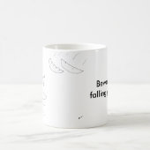 "Passen Sie von fallenden gyozas" Tasse auf (Mittel)