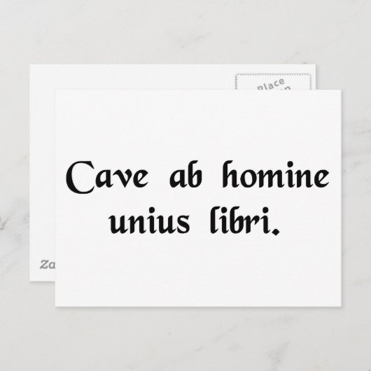 Passen Sie von jedermann auf, das gerade ein Buch Postkarte (Vorne/Hinten)
