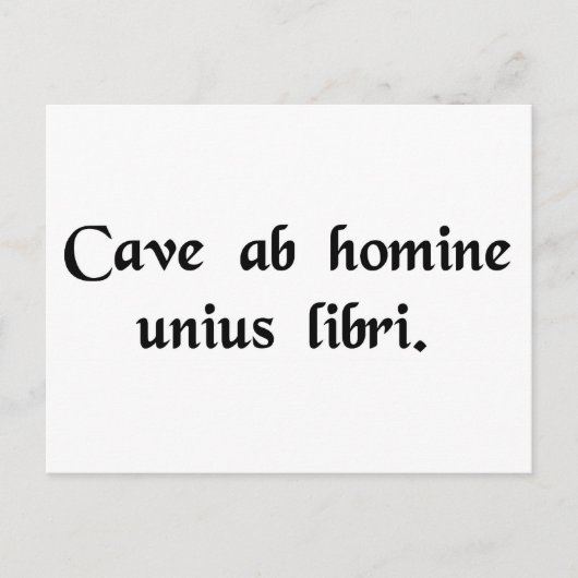 Passen Sie von jedermann auf, das gerade ein Buch Postkarte (Vorderseite)