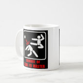 Passen Sie von Kung Fu Meister auf Kaffeetasse (Vorderseite Links)