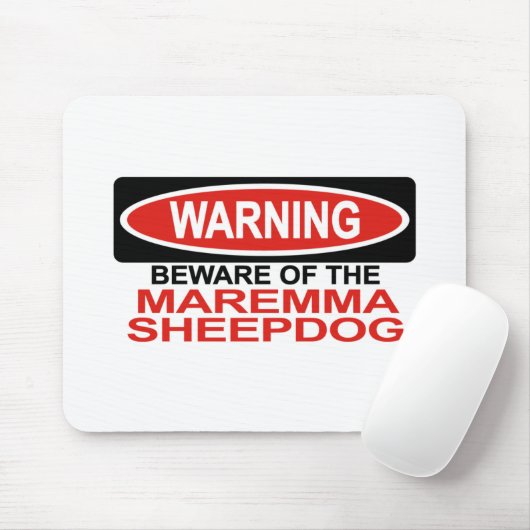 Passen Sie von Maremma Schäferhund auf Mousepad (Mit Mouse)