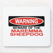 Passen Sie von Maremma Schäferhund auf Mousepad (Vorne)