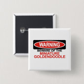 Passen Sie von MiniaturGoldendoodle auf Button (Vorne & Hinten)