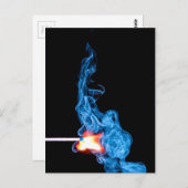 passend-359970 Stöcke Rauchzünder Feuerleuchte Postkarte (Vorne/Hinten)