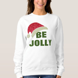 Passend Familie Pajama Top, Sei Jolly Weihnachtsma Sweatshirt