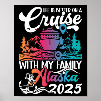 Passende Alaska-Kreuzfahrt Familienreise -  Poster