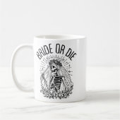 Passende Braut oder Die gotisches Skelett Bridal B Kaffeetasse (Links)