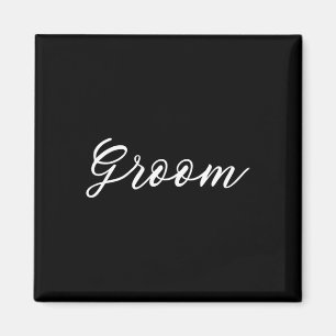 Passende Braut und Bräutigam Flitterwochen Gerade Magnet