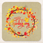Passende Erntedank-Herbstleaf-Tones Rechteckiger Pappuntersetzer (Vorderseite)