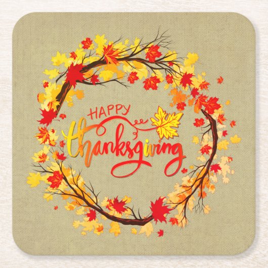 Passende Erntedank-Herbstleaf-Tones Rechteckiger Pappuntersetzer (Vorderseite)