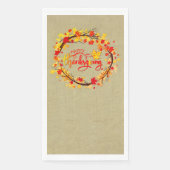 Passende Erntedank-Herbstleaf-Tones Serviette (Vorderseite)