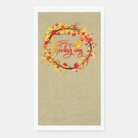 Passende Erntedank-Herbstleaf-Tones Serviette (Vorderseite)