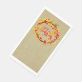 Passende Erntedank-Herbstleaf-Tones Serviette (Ecke)