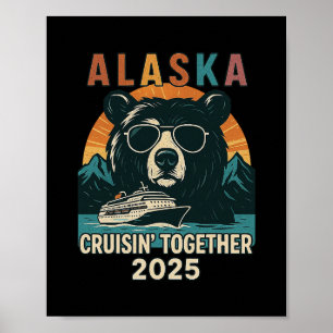 Passende Familie Freunde Und Gruppe Alaska Kreuzfa Poster