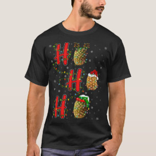 Passende Familie Weihnachten Santa Ho Ho Ho Ananas T-Shirt