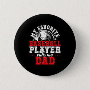 Passende Familien-Baseball-Geschenke Dad Team Foto Button