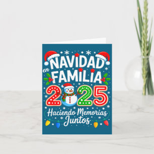 Passende Familien-Pyjamas Navidad En Familia Weihn Karte