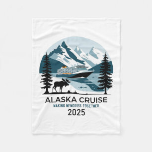 Passende Familienfreunde und Gruppe Alaska Kreuzfa Fleecedecke