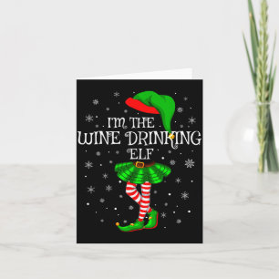 Passende Familiengruppe Ich bin der Wein trinkende Karte